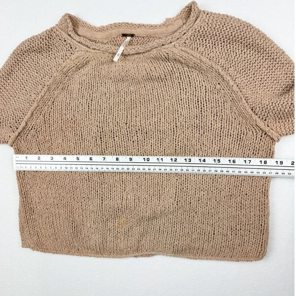 Free People Endless Stories‎ Sweater XS Womens Mauve Boho Open Back Knit